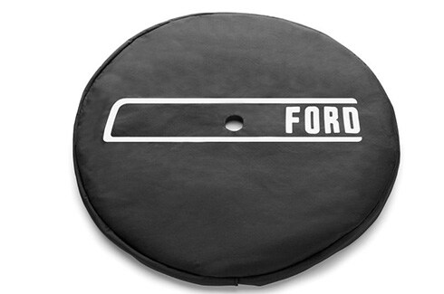 Discover Ford Bronco Accessories in PR, Spare Tire Cover - Ford Tg Stamping, Oxford White Ink, For 32 Inch Tire